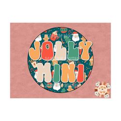 Jolly Mini PNG-Christmas Sublimation Design Download- santa claus png, mini sublimation, gingerbread png, christmas cook