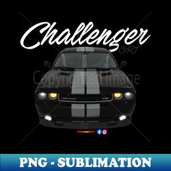 Challenger SRT8 Black white stripe by pjesusart - Stylish Sublimation Digital Download - Unleash Your Inner Rebellion