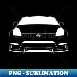 350 Nismo White Outline - Retro PNG Sublimation Digital Download - Unlock Vibrant Sublimation Designs