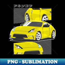 Yellow Nissan 370z - Exclusive Sublimation Digital File - Perfect for Personalization