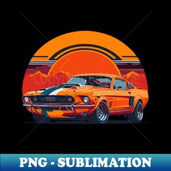 Mustang cobra - Retro PNG Sublimation Digital Download - Express Your Anime Style