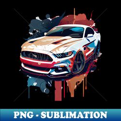 Ford Mustang GT - Premium Sublimation Digital Download - Enhance Your Apparel with Stunning Detail