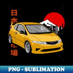 Honda Civic 5d Retro Style - Exclusive Sublimation Digital File - Elevate Your Design Game