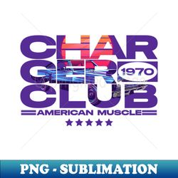 Charger Club 1970 - PNG Transparent Sublimation Design - Revolutionize Your Designs