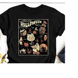 Long Live Halloween Retro Shirt, Vintage Halloween Shirt, Vintage Black Cat, Retro Halloween, Spooky Season Shirt