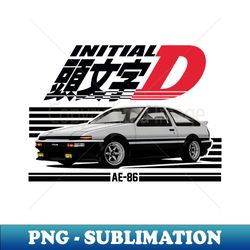 Initial D - anime japan - Decorative Sublimation PNG File - Perfect for Creative Projects