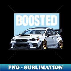 JDM Car Art - Widebody Modified Subie Raptor Eye Boosted Car - Exclusive PNG Sublimation Download - Unlock Vibrant Sublimation Designs