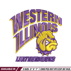 Western Illinois Leathernecks embroidery design, Western Illinois Leathernecks embroidery, logo Sport,  NCAA embroidery.