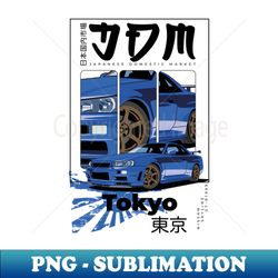 JDM Nissan Skyline GT-R 1999 - Chic Sublimation Digital Download - Create with Confidence