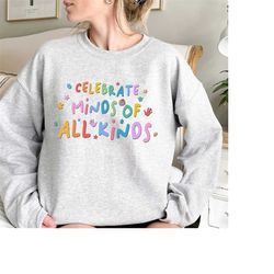 Celebrate Minds Of All Kinds Shirt, Autism Awareness Shirt, Vintage Autism Shirt