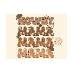 Howdy Mama PNG-Western Sublimation Digital Design Download-cowboy mama png, cowgirl mama png, country mama png, boho mam
