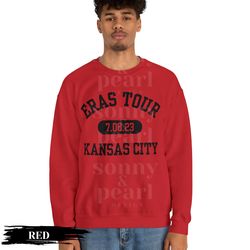 Kansas City Night 2 Taylor Eras Tour College Sweatshirt, Eras Tour Outfit, Eras Tour Merch, Swift  Merch,  Swift Shirt,