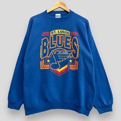 Vintage 1990s St. Louis BLUES Nhl Sweatshirt Ice Hockey Blues Nhl Hockey Shirt