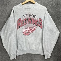 Vintage Detroit Red Wings Hockey Shirt Detroit Red Wings NHL Unisex Shirt tee