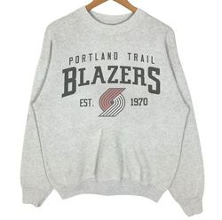 Vintage Portland Trail Blazers EST 1970 Shirt, Portland Trail Blazers Sweatshirt