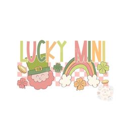 Lucky Mini PNG-Saint Patricks Day Sublimation Digital Design Download-leprechaun png, rainbow png, lucky png, magic png,