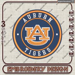 NCAA Logo Embroidery Files, NCAA Auburn Tigers Embroidery Designs, Auburn Tigers Machine Embroidery Designs