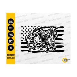 US Horse Race SVG | USA Flag Horse Derby Svg | Horse Racing T-Shirt Sticker Decal | Cricut Cutfile Silhouette Clipart Di