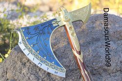 god of war leviathan axe 39" handmade leviathan axe replica kratos axe upgraded
