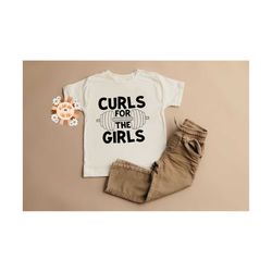 Curls For The Girls SVG-Valentines Day Cricut Cut File-little boy SVG, SVG for boys, vday svg, workout buddy svg, gym sv