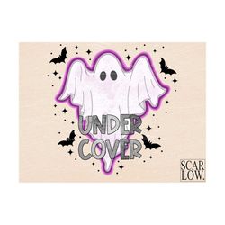 Under Cover Halloween Ghost PNG sublimation design download, Halloween png, spooky png, ghost png, halloween girl png, h