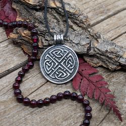 Celtic knot of protection necklace, Viking, nordic, norse jewelry, Sterling silver, Made to Order