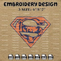 Chicago Bears Embroidery Pattern, NFL Chicago Bears Embroidery Designs, NFL Logo Embroidery Files