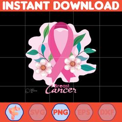 Breast Cancer Png, Designs Breast Cancer Groovy Style Png, Cancer Png, Cancer Awareness, Pink Ribbon.