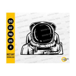 Astronaut SVG | Space SVG | Astronaut T-Shirt Decals Graphics | Cricut Cutting Files Silhouette Cameo Clip Art Vector Di