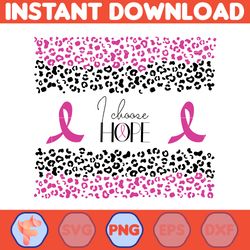 I Choose Hope Png, Designs Breast Cancer Groovy Style Png, Cancer Png, Cancer Awareness, Pink Ribbon.
