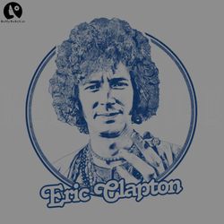Eric Clapton Retro Style Fan Artwork PNG, Digital Download