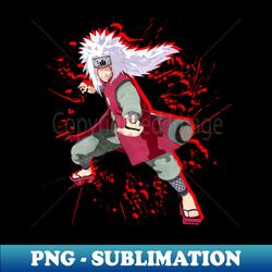 Anime Naruto Jiraiya - Creative Sublimation PNG Download - Perfect for Music Lovers