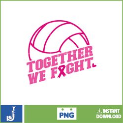Together We Fight Png, Designs Breast Cancer Groovy Style Png, Cancer Png, Cancer Awareness, Pink Ribbon