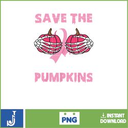 Save The Pumpkins Png, Designs Breast Cancer Groovy Style Png, Cancer Png, Cancer Awareness, Pink Ribbon
