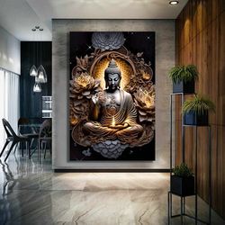 Buddha Canvas, Print, Wall Art Canvas Design, Ready To Hang Decoration