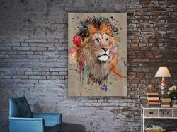 Lion King Lion Art Big Cat Lion Hea King Of The Jungle Lion Artwork