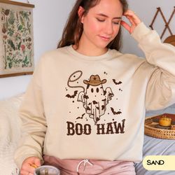 Boot Scootin Spooky Sweatshirt ,Cowboy Ghost Hoodie, Western Halloween Shirt , Cute Spooky Shirt, Halloween Gift, Hallow
