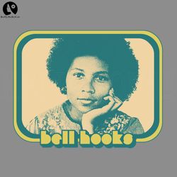 bell hooks retro style feminist icon design png, digital download