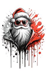 Santa Klaus. watercolor splash