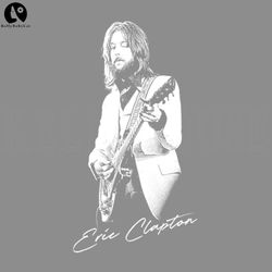 Eric Clapton Retro Fan Art Design PNG, Digital Download
