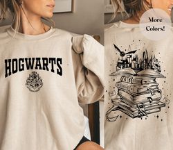 Magical Wizard Castle Unisex Crewneck Sweatshirt, Witch Shirt, Cute Comfy Wizard Book Lover Pullover Sweatshirt, Family