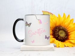 Swiftea Mug Taylors Version, Mug Swiftee Fan Lover Slbum, Coffee Mug Eras Tour Merch, Swiftee Merch Tea Lover Gift, Gift