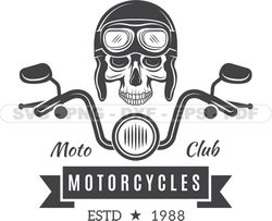 Motorcycle svg logo, Motorbike SVG PNG, Harley Logo, Skull SVG Files, Motorcycle Tshirt Design, Digital Download 282