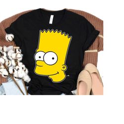 The Simpsons Bart Simpson Face T-Shirt, The Simpsons Family Tee, Simpson Birthday, Disneyland Family Matching Outfits, M