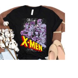 Marvel X-Men Vintage Team Retro Graphic T-Shirt, Marvel Comics Tee, WDW Vacation Trip, Disneyland Family Party Gift, Dis