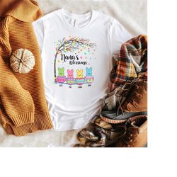 personalized grandma peeps easter shirt, customizable easter bunny tshirt, grandchildren, grandparent, easter bunny shir