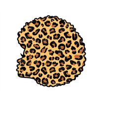 Leopard Afro Girl Svg, Leopard Afro Woman Svg, Cheetah Black Queen Svg. Vector Cut file Cricut, Silhouette, Pdf Png Dxf