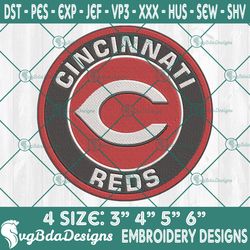 Cincinnati reds Logo Embroidery Designs, MLB Logo Embroidered, Reds MLB Embroidered Designs, MLB Embroidery Designs