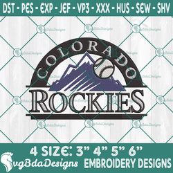 Colorado Rockies Embroidery Designs, MLB Logo Embroidered, Rockies MLB Embroidered Designs, MLB Embroidery Designs, MLB