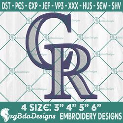 Colorado Rockies Embroidery Designs Machine, MLB Logo Embroidered, Rockies MLB Embroidered Designs, MLB Embroidery